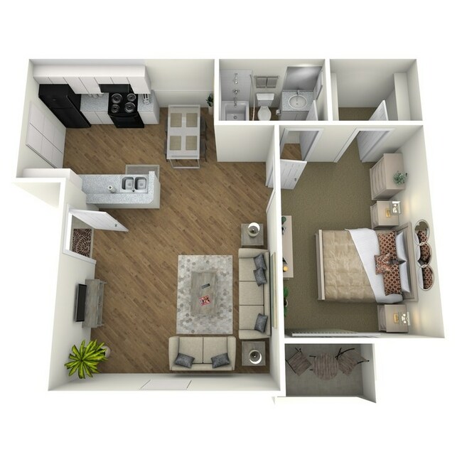 1X1A-RENOVATED 0619 floor plan